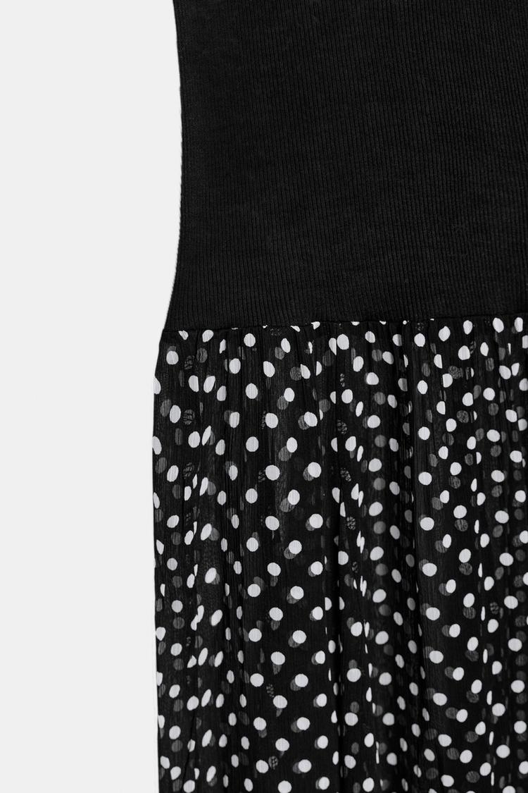 COMBINED POLKA DOT DRESS
