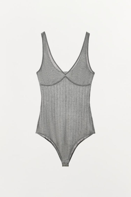 VISCOSE BLEND KNIT BODYSUIT