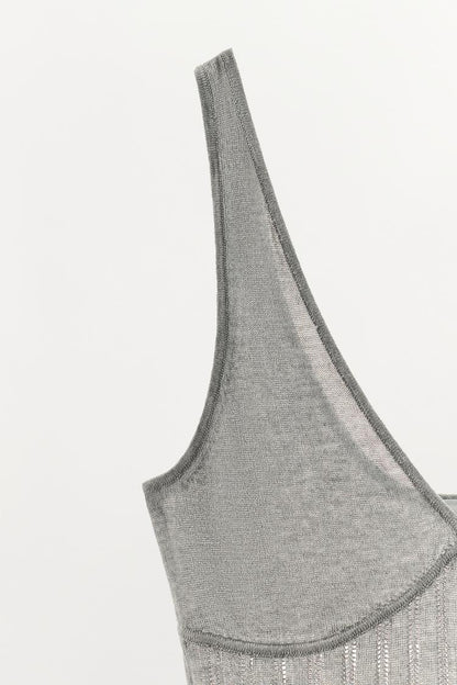 VISCOSE BLEND KNIT BODYSUIT