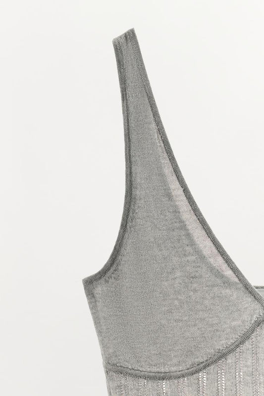 VISCOSE BLEND KNIT BODYSUIT