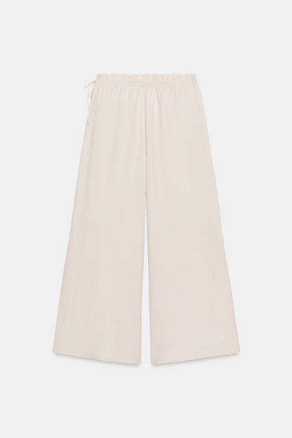 PALAZZO TROUSERS WITH TIE