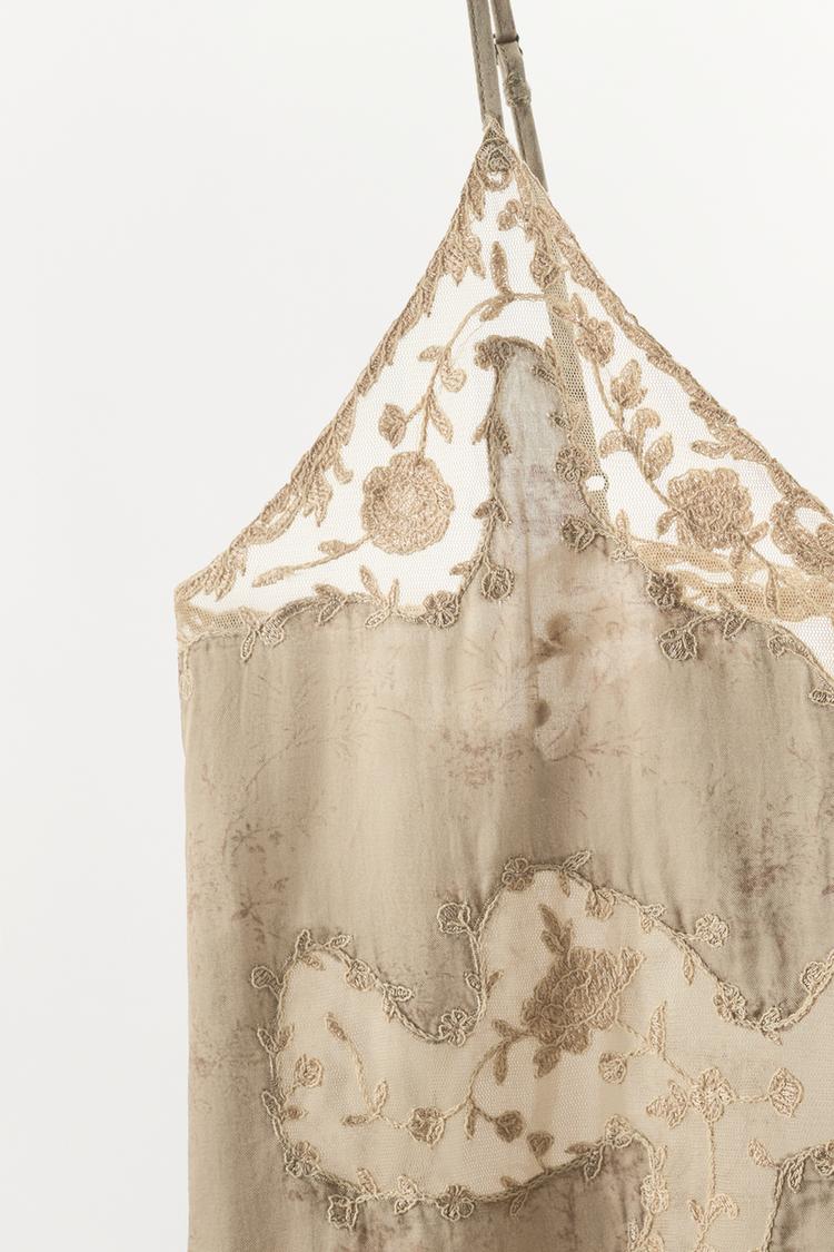 EMBROIDERED CAMISOLE TOP