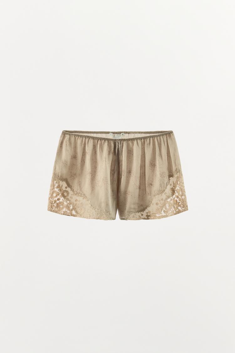EMBROIDERED SHORTS