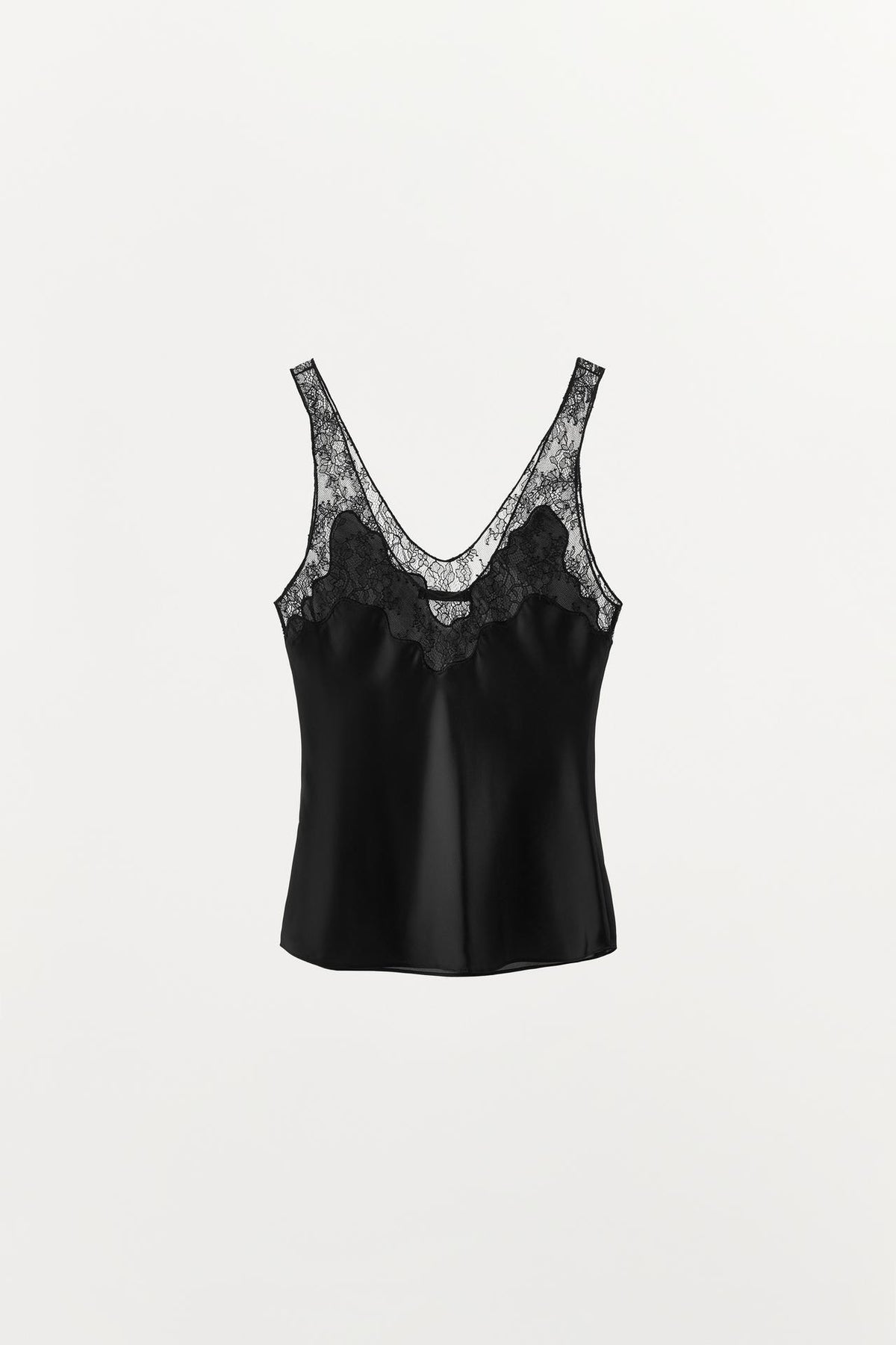 SATIN LACE TOP