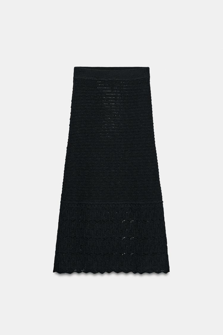 POINTELLE KNIT MAXI SKIRT