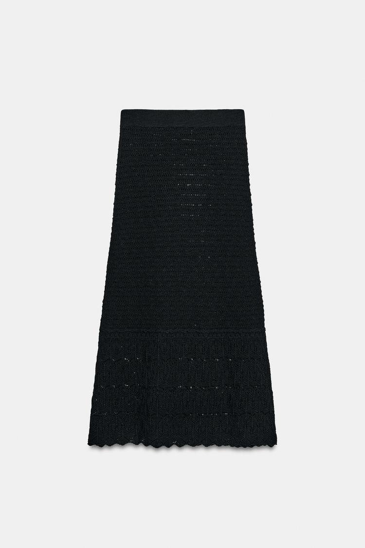 POINTELLE KNIT MAXI SKIRT
