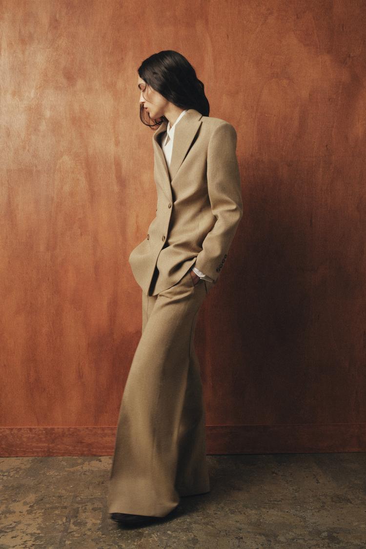 TROUSERS WITH WOOL SEAM DETAIL ZW COLLECTION