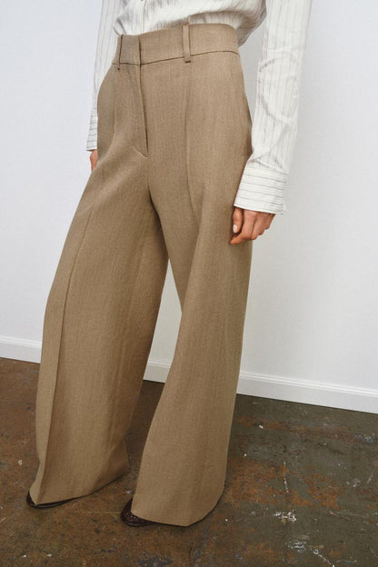 TROUSERS WITH WOOL SEAM DETAIL ZW COLLECTION