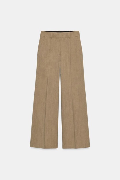 TROUSERS WITH WOOL SEAM DETAIL ZW COLLECTION