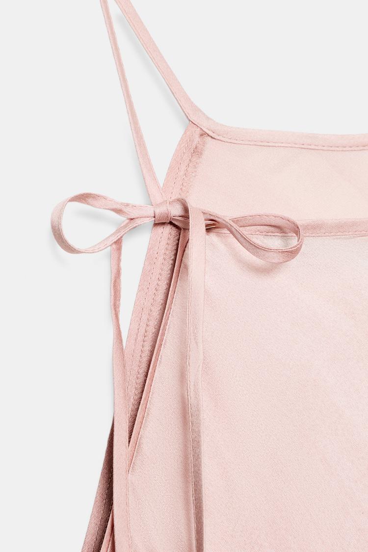 SATIN HALTER DRESS