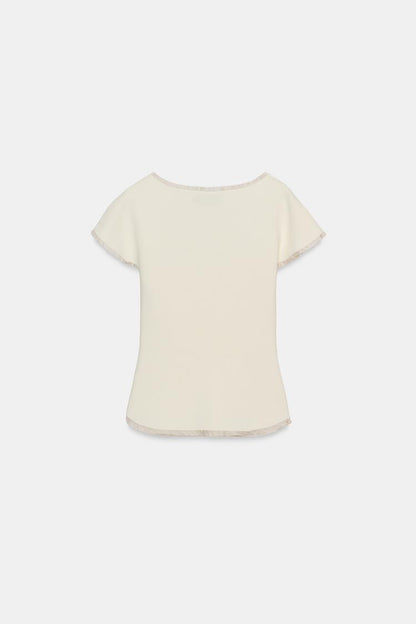 CORSETRY-INSPIRED KNIT TOP