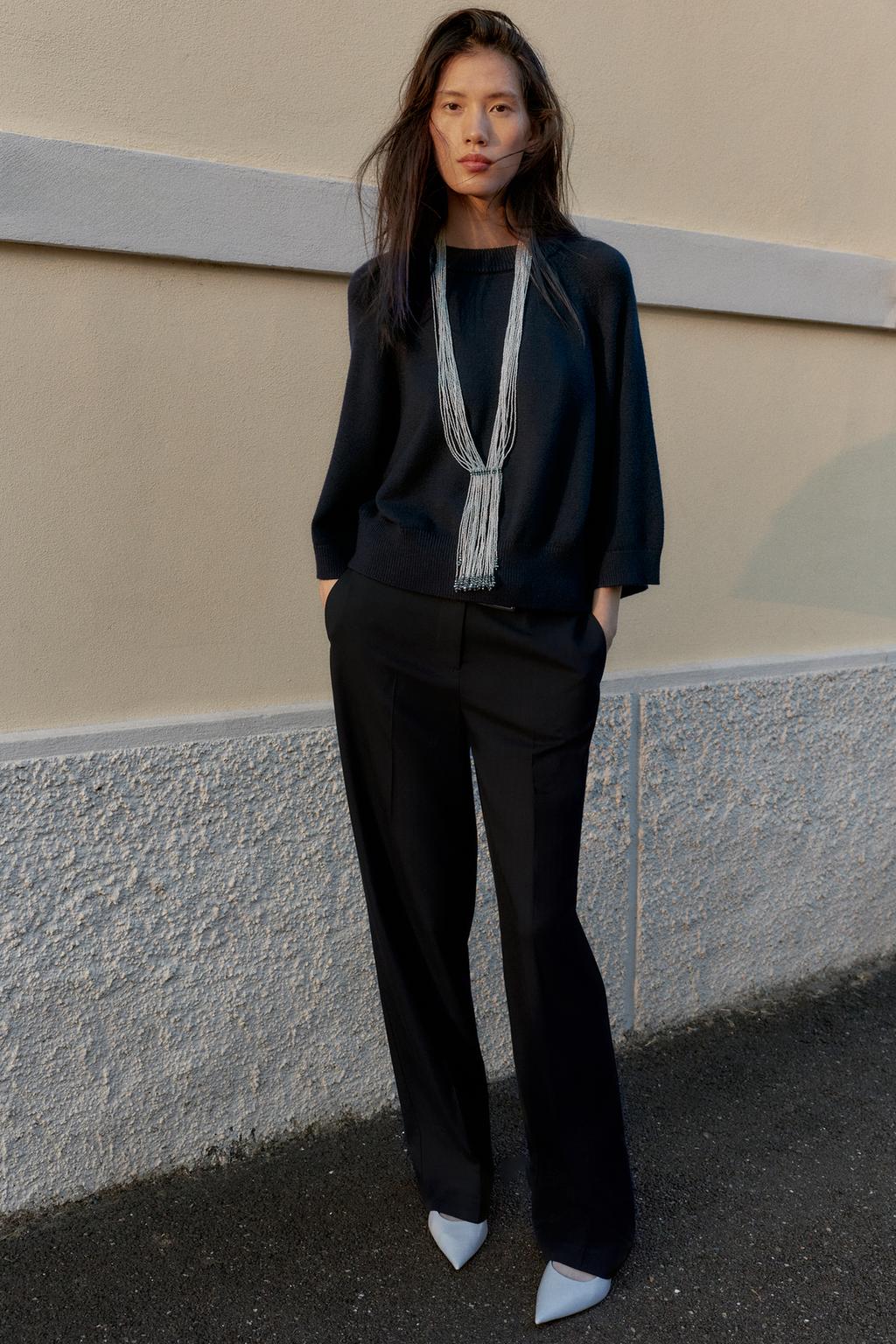 KNIT JUMPER WITH WIDE SLEEVES