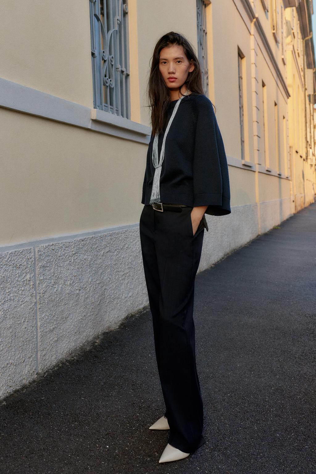 KNIT JUMPER WITH WIDE SLEEVES