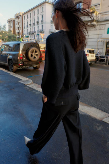 KNIT JUMPER WITH WIDE SLEEVES