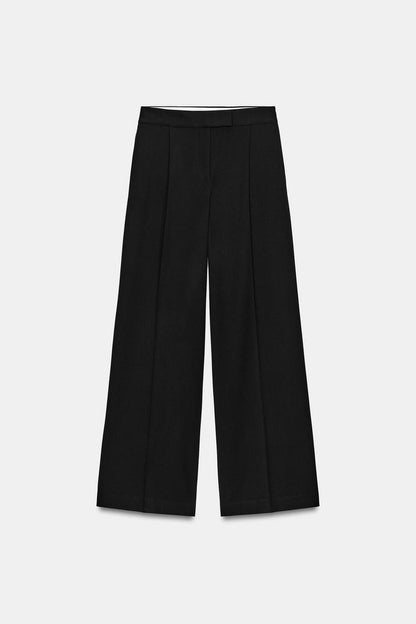 WIDE LEG TROUSERS WITH DARTS