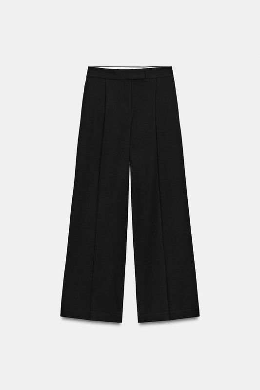 WIDE LEG TROUSERS WITH DARTS