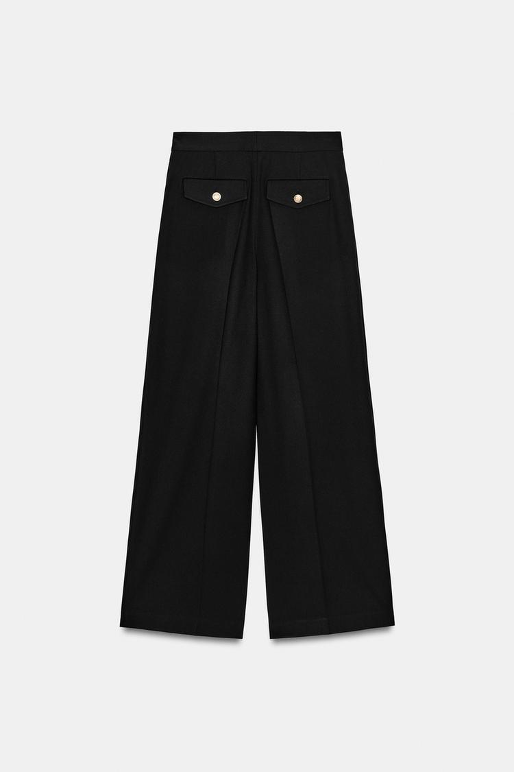 WIDE LEG TROUSERS WITH DARTS