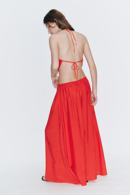 DRAWSTRING PALAZZO TROUSERS