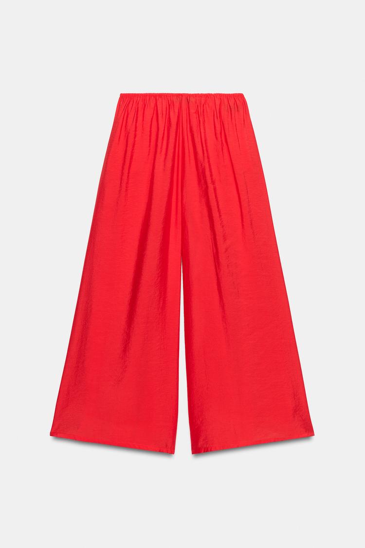 DRAWSTRING PALAZZO TROUSERS