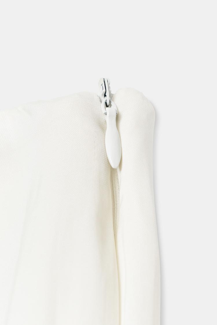 SATIN FLARE TROUSERS