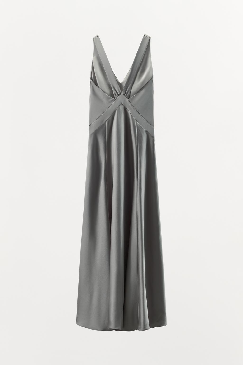 LONG SATIN DRESS