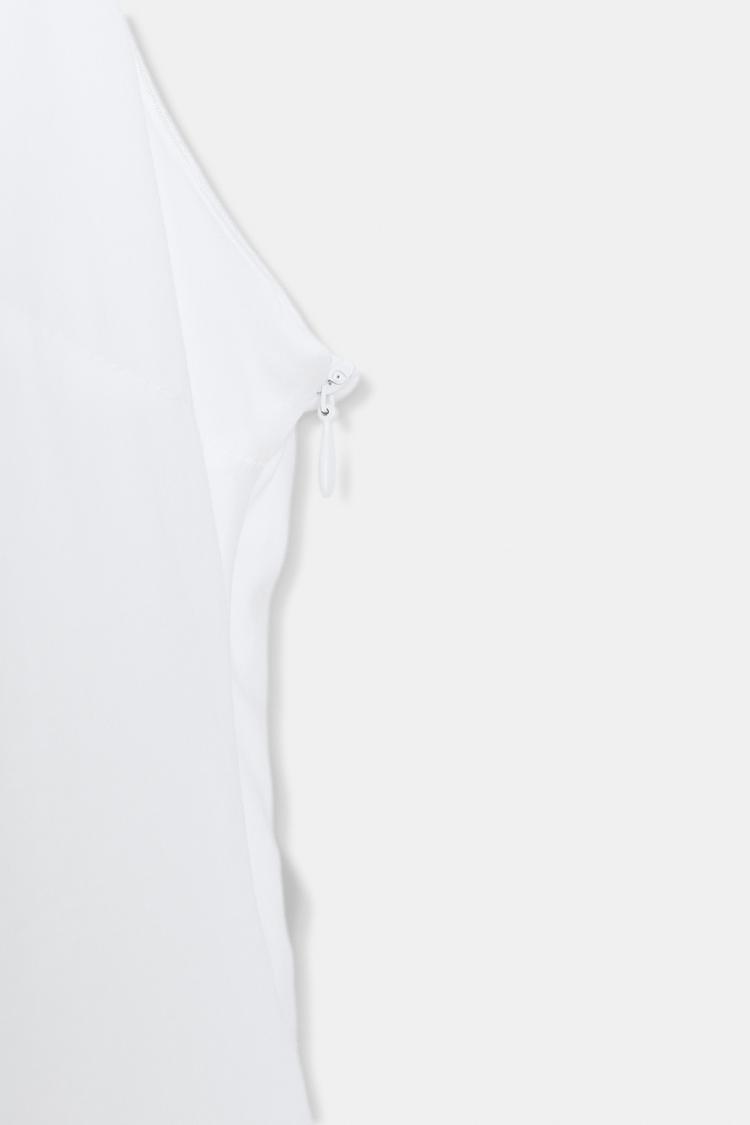 POPLIN HALTERNECK DRESS