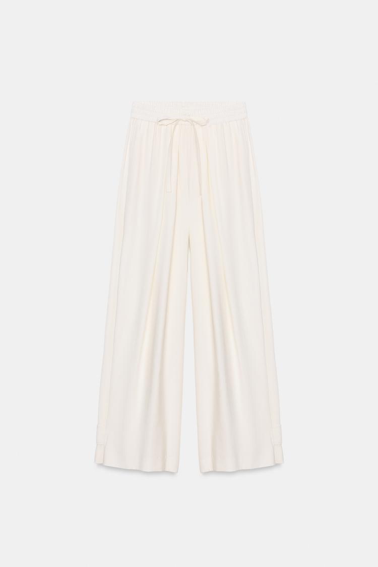 FLOWING TROUSERS WITH ADJUSTABLE HEM