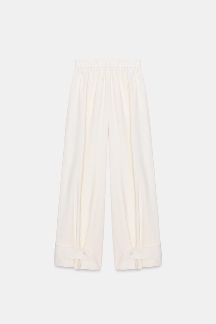 FLOWING TROUSERS WITH ADJUSTABLE HEM