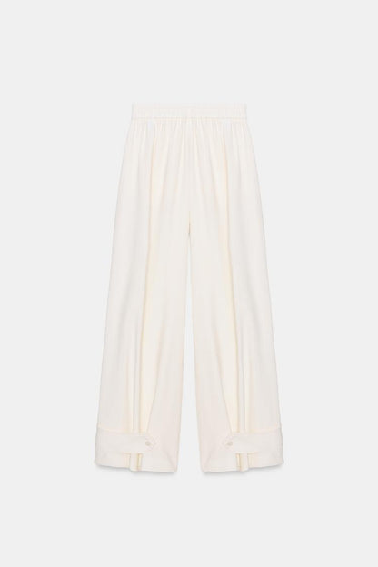 FLOWING TROUSERS WITH ADJUSTABLE HEM