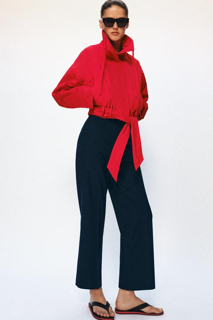BELTED JACKET