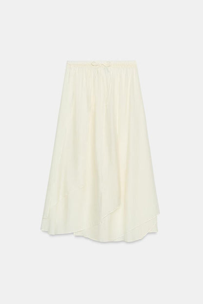 FLOWING MIDI SKIRT