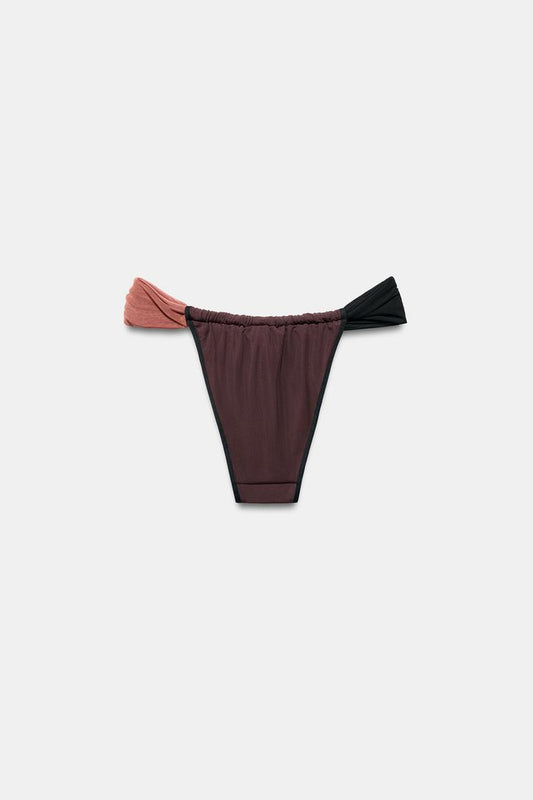 TULLE CURTAIN BIKINI BOTTOMS