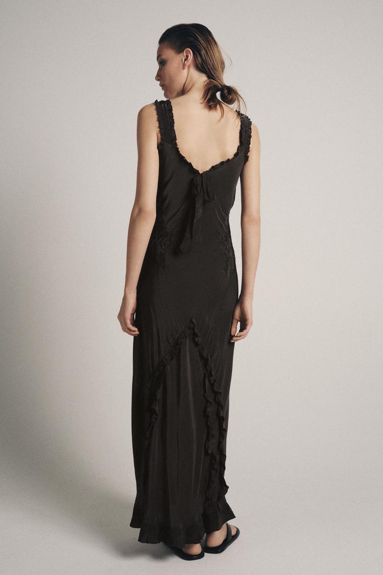 EMBROIDERED LONG DRESS