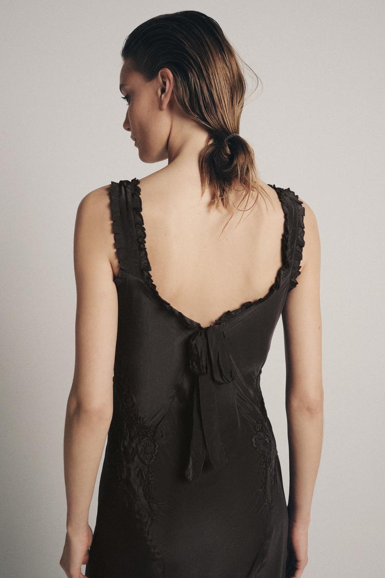 EMBROIDERED LONG DRESS