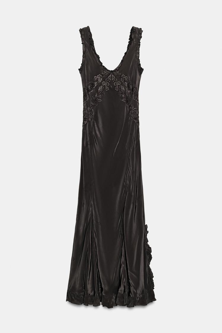 EMBROIDERED LONG DRESS