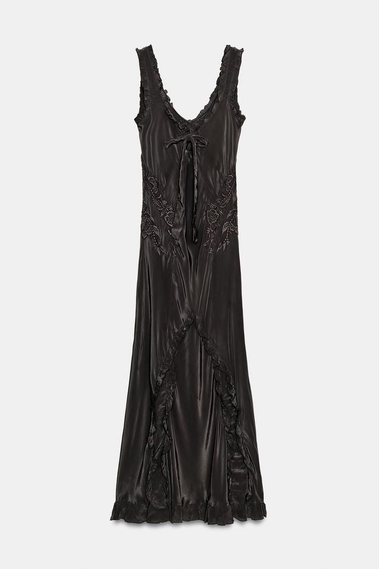 EMBROIDERED LONG DRESS