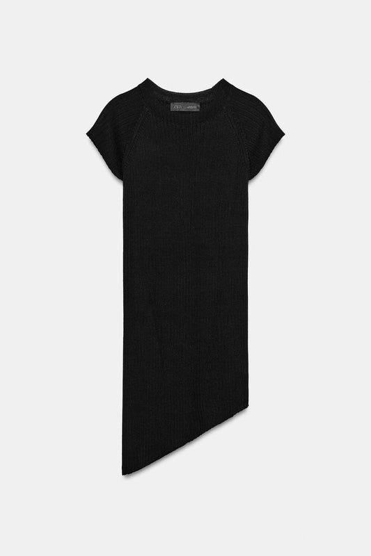 ASYMMETRIC RIB KNIT TOP