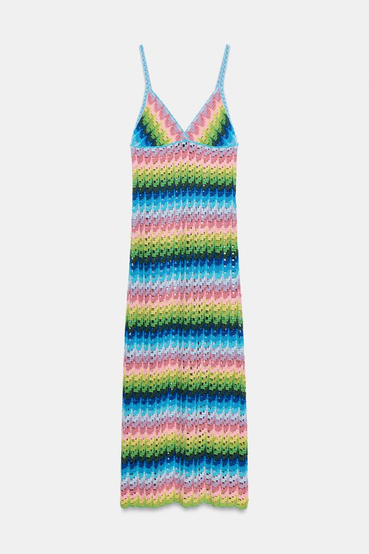 LONG STRAPPY KNIT DRESS