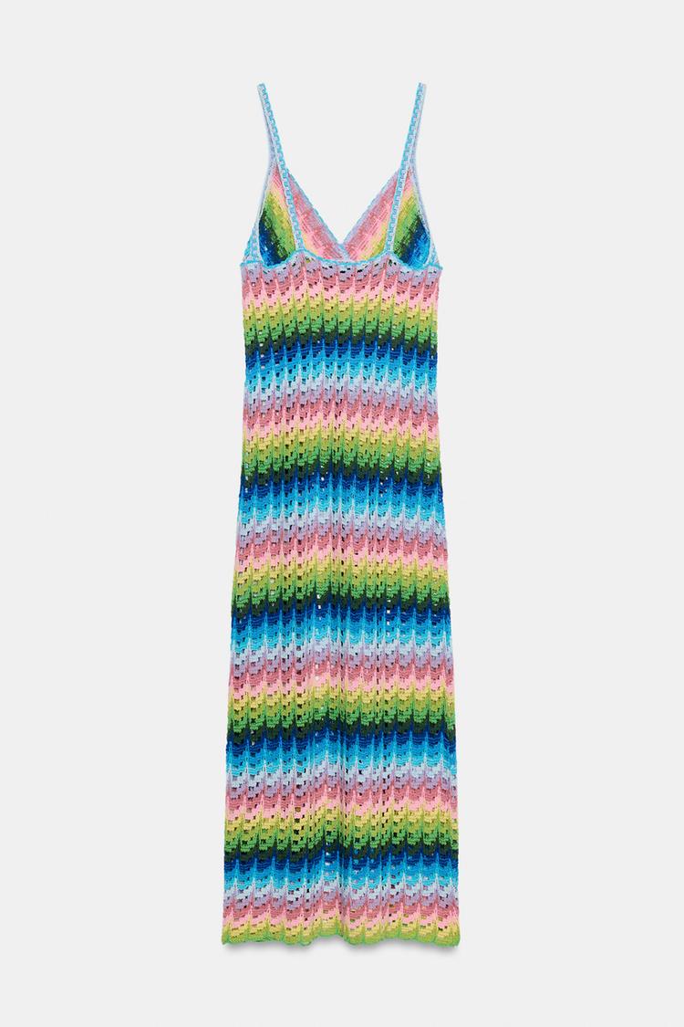 LONG STRAPPY KNIT DRESS