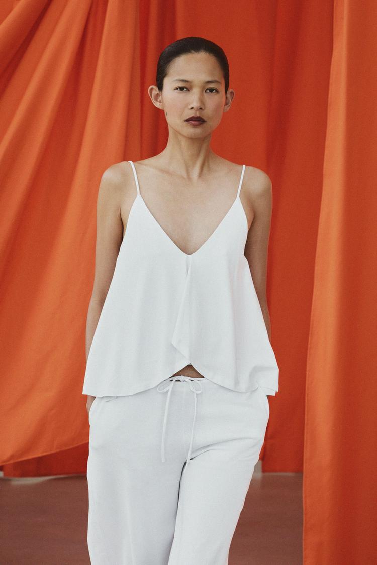 SUPIMA® COTTON TOP WITH RUFFLES