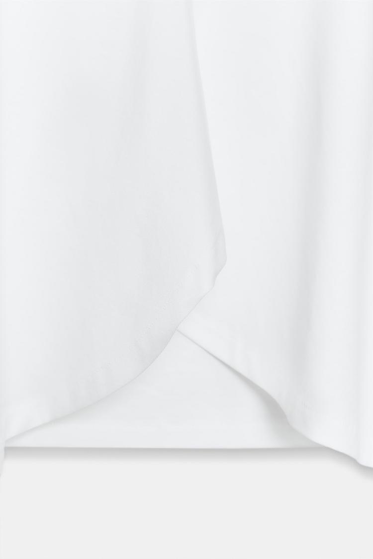 SUPIMA® COTTON TOP WITH RUFFLES