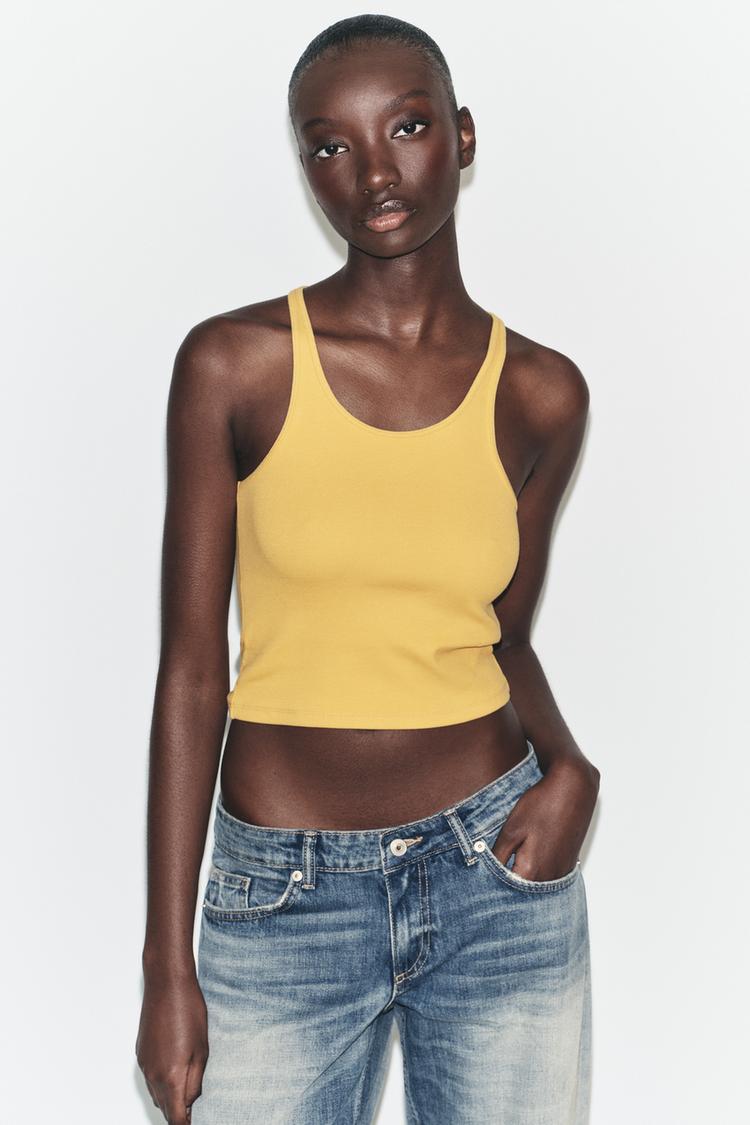 RIBBED CROP TOP