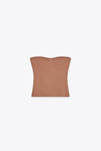 POLYAMIDE BANDEAU TOP