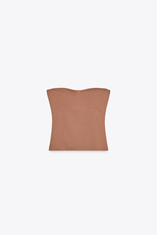 POLYAMIDE BANDEAU TOP