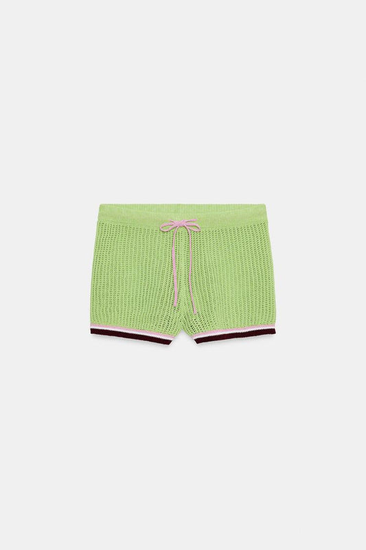 KNIT SHORTS WITH ELASTIC WAIST