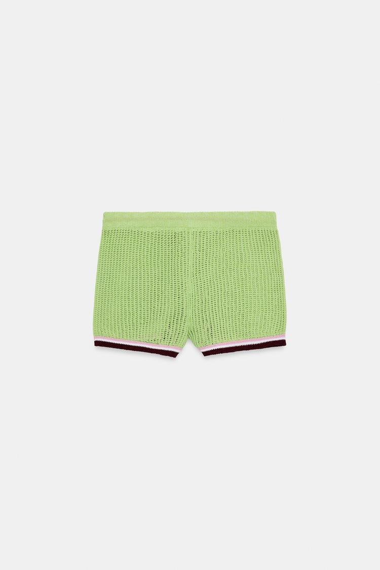 KNIT SHORTS WITH ELASTIC WAIST