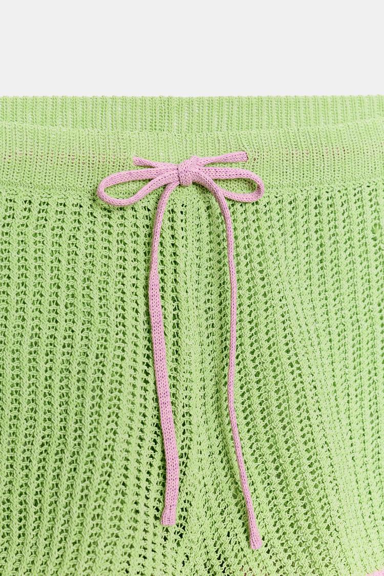 KNIT SHORTS WITH ELASTIC WAIST