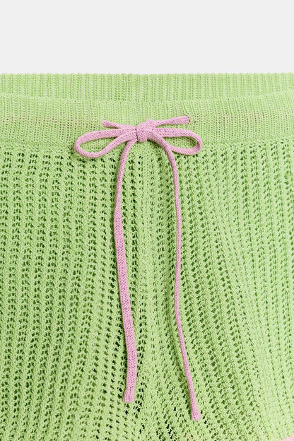 KNIT SHORTS WITH ELASTIC WAIST