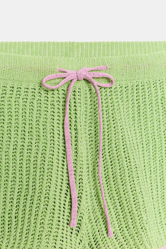 KNIT SHORTS WITH ELASTIC WAIST