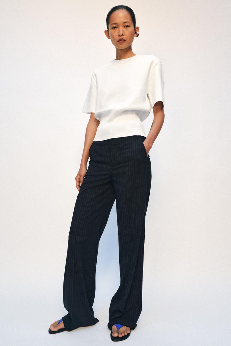 PINSTRIPED TROUSERS